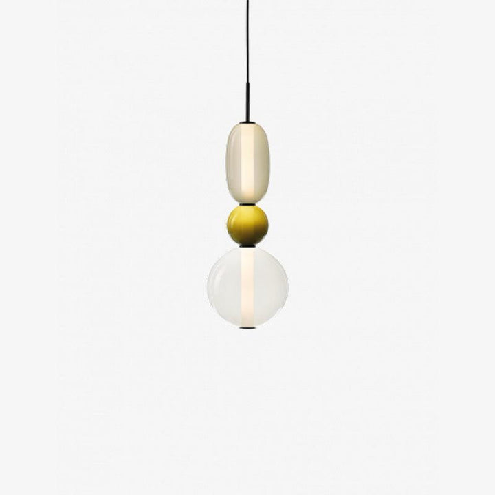 Moderne Hanglamp met Gekleurd Glas