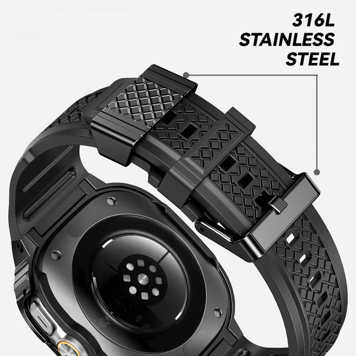 Rugged Roestvrijstalen Behuizingsset voor Samsung Galaxy Watch Ultra