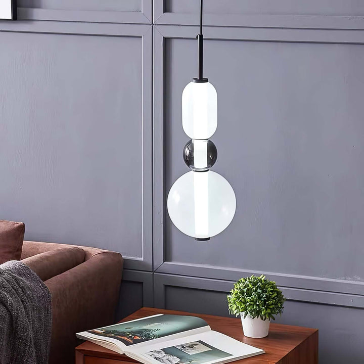 Moderne Hanglamp met Gekleurd Glas