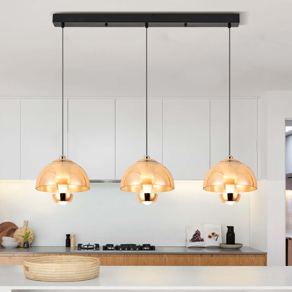 Moderne 3-lichts LED Hanglamp Keuken