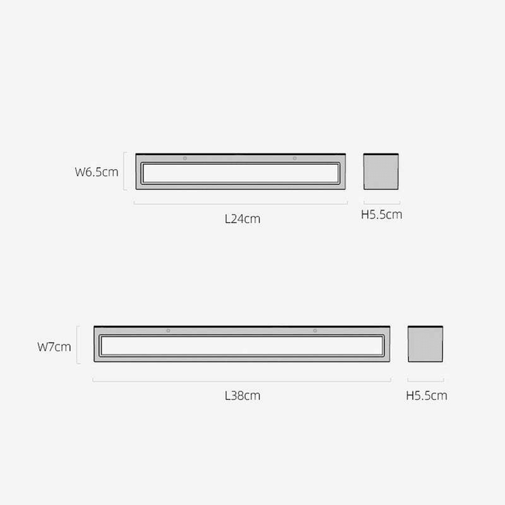 LED Buitenwandlamp - Rechte Hoek Design