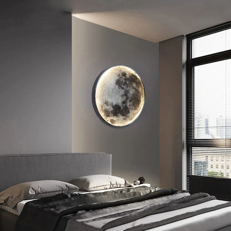 "3D-geprinte MoonLamp met realistisch maanontwerp, sfeerverlichting voor ontspanning en romantiek in elke kamer."