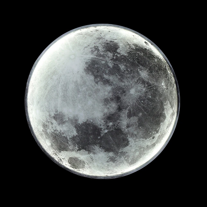 "3D-geprinte MoonLamp met realistisch maanontwerp, sfeerverlichting voor ontspanning en romantiek in elke kamer."