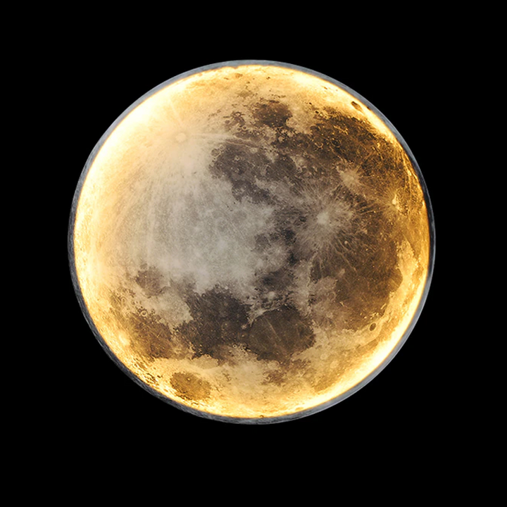 "3D-geprinte MoonLamp met realistisch maanontwerp, sfeerverlichting voor ontspanning en romantiek in elke kamer."