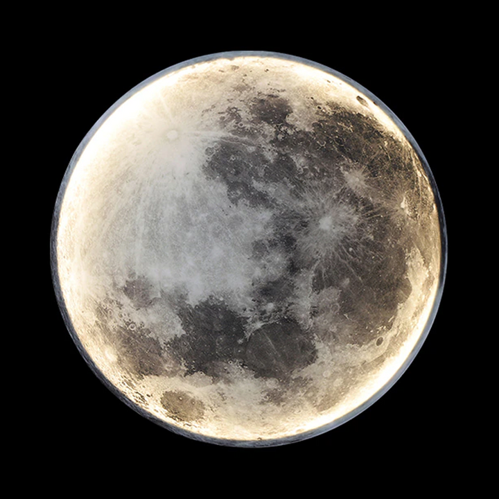 "3D-geprinte MoonLamp met realistisch maanontwerp, sfeerverlichting voor ontspanning en romantiek in elke kamer."