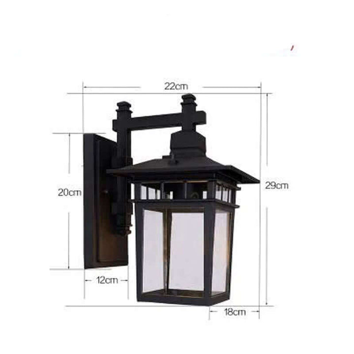 Moderne Buiten Wandlamp - Zwart Design