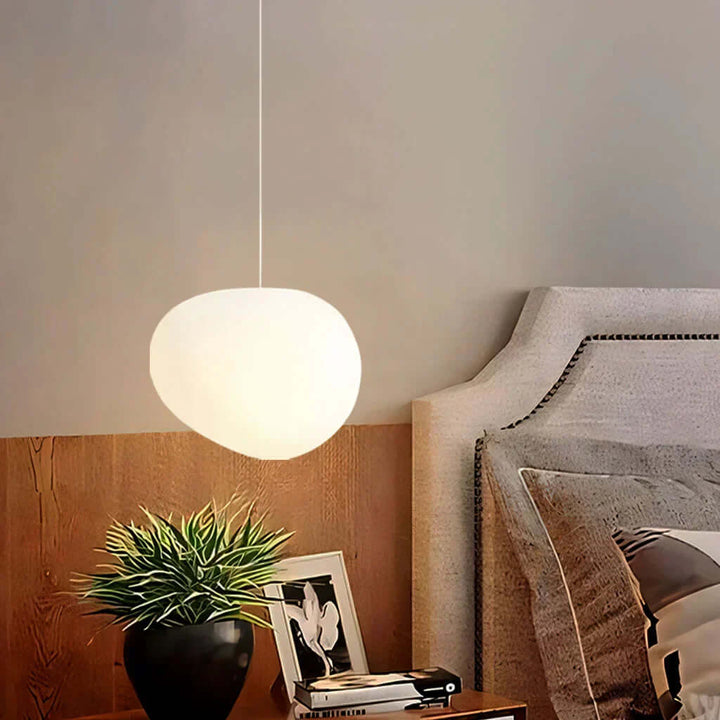 Witte Kiezel Hanglamp - Modern & Minimalistisch