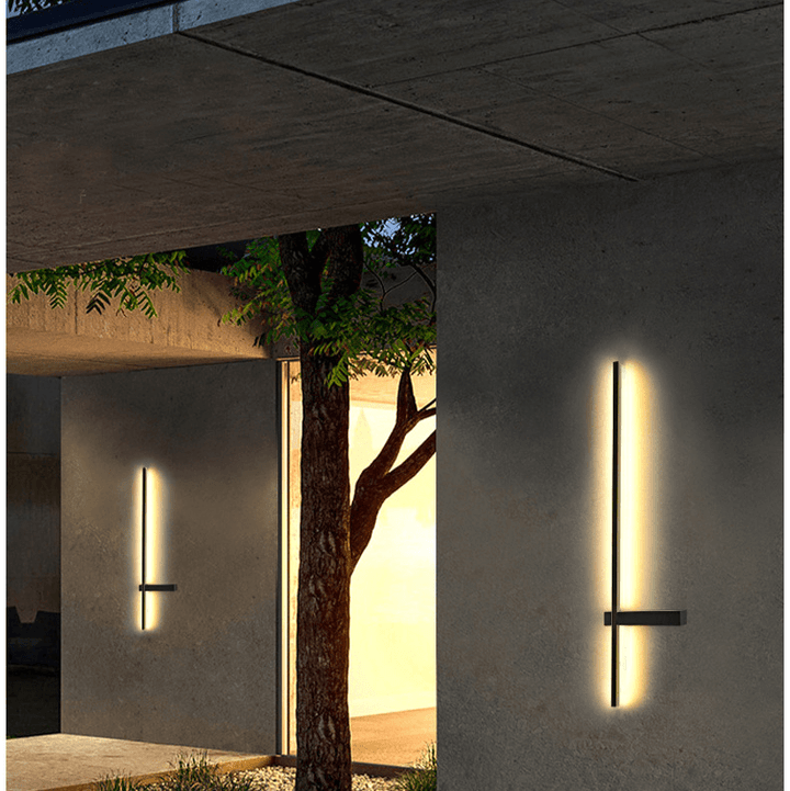 Moderne Buitenzuil LED Wandlamp