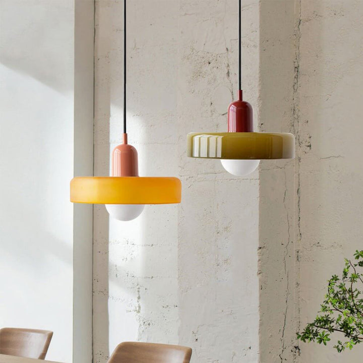 Kleurrijke Glas Hanglamp - Modern Design