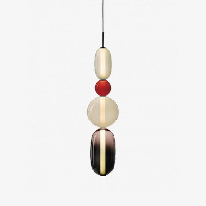 Moderne Hanglamp met Gekleurd Glas
