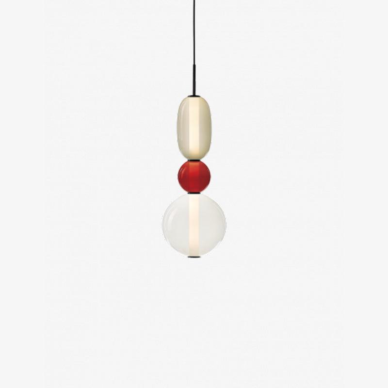 Moderne Hanglamp met Gekleurd Glas