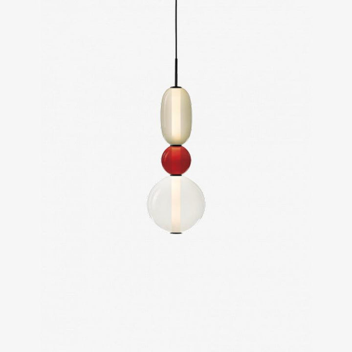 Moderne Hanglamp met Gekleurd Glas