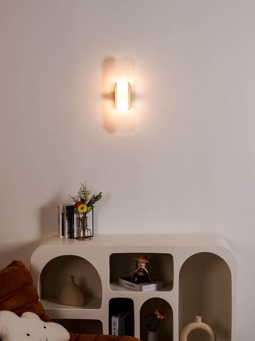 Moderne Wandlamp - Albast & Metaal