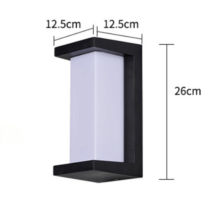 Moderne Buitenwandlamp Zwart-Wit - Tuinverlichting
