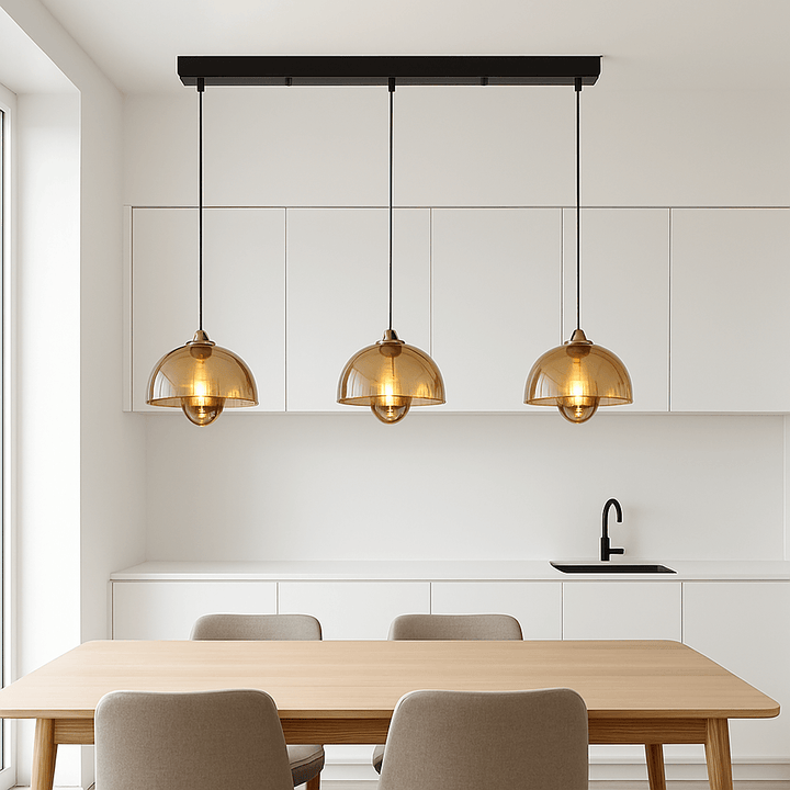 Moderne 3-lichts LED Hanglamp Keuken