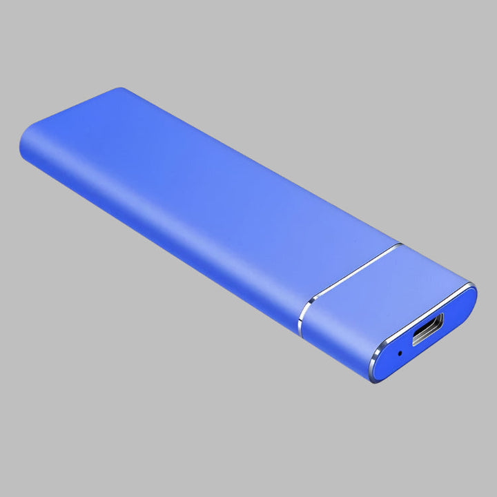 "8TB draagbare SSD, compact en elegant, met supersnelle USB-interface voor razendsnelle gegevensoverdracht en grote opslag."