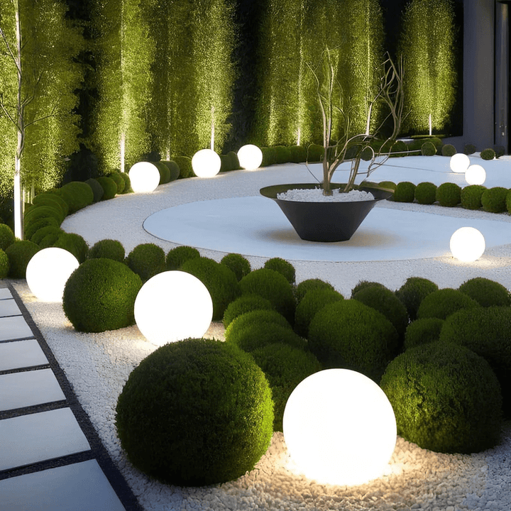 Bolvormige Tuinlamp op Zonne-energie