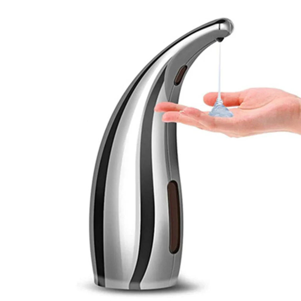 "Automatische contactloze zeepdispenser met stijlvolle moderne look, infraroodsensor en hygiënisch ontwerp voor badkamer of k
