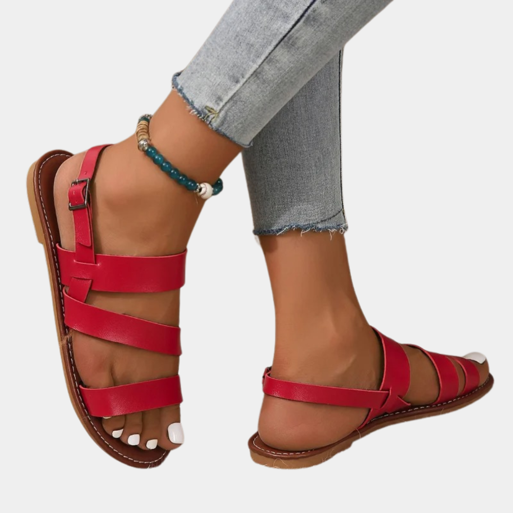 "Bruine dames sandalen met antislipzool, stijlvol zomerontwerp, passend bij strand- en dagelijkse outfits."