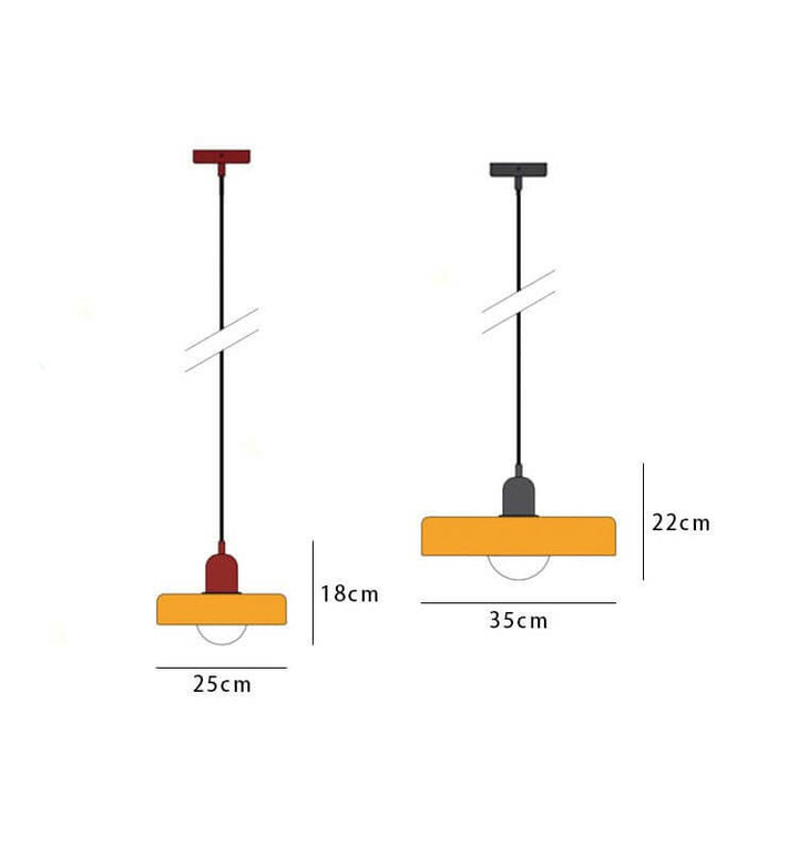 Kleurrijke Glas Hanglamp - Modern Design