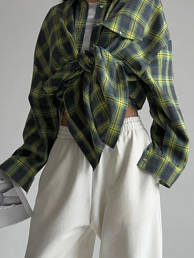"Caitlin overhemd heren, flanellen ruitpatroon, katoenen stof, button-down kraag, getailleerde pasvorm, elegant design"