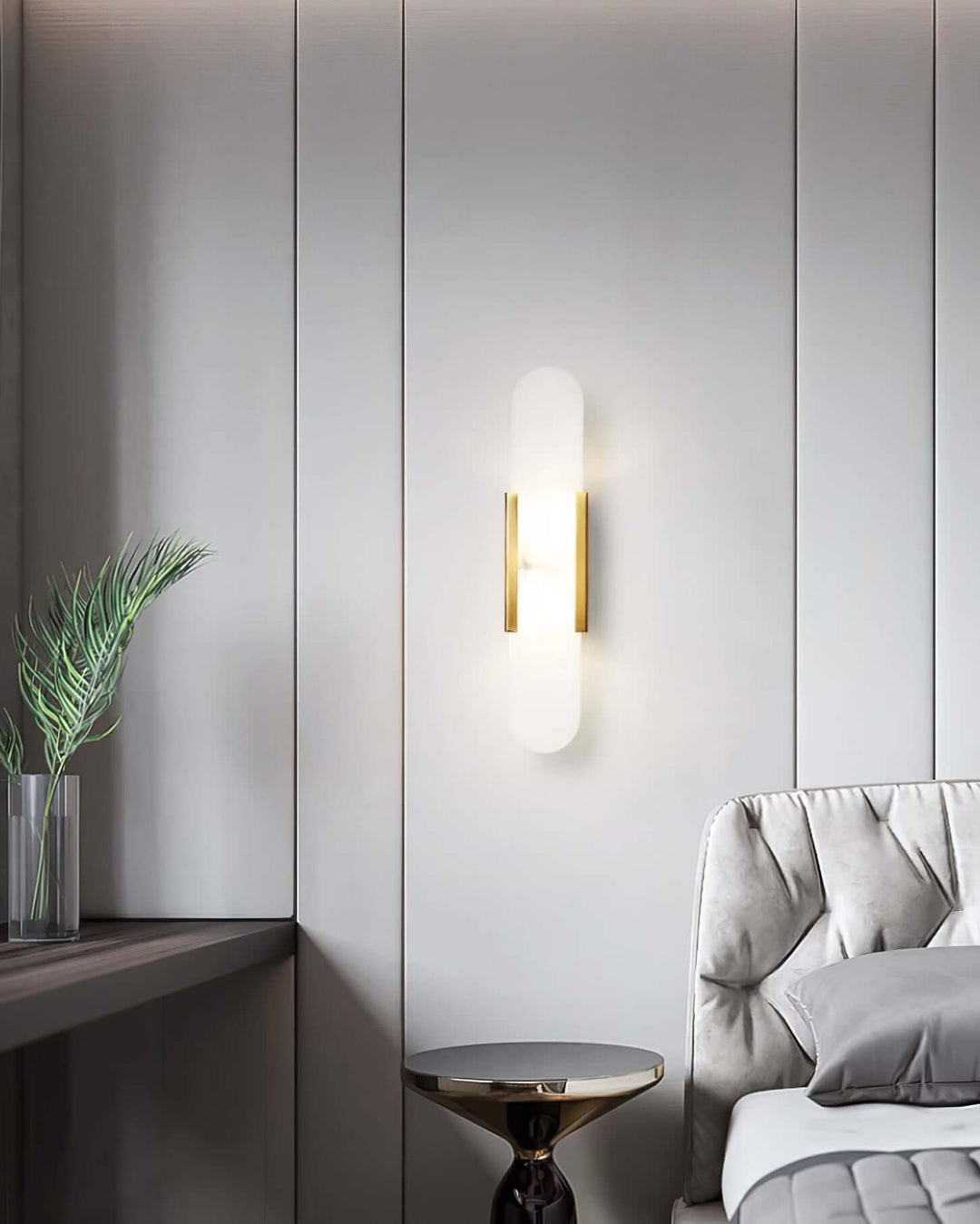 Moderne Wandlamp - Albast & Metaal