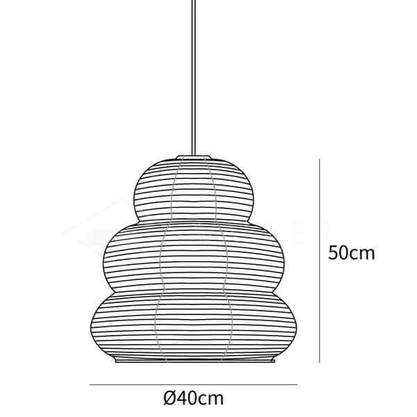 Hanglamp van Rijstpapier - Moderne Design
