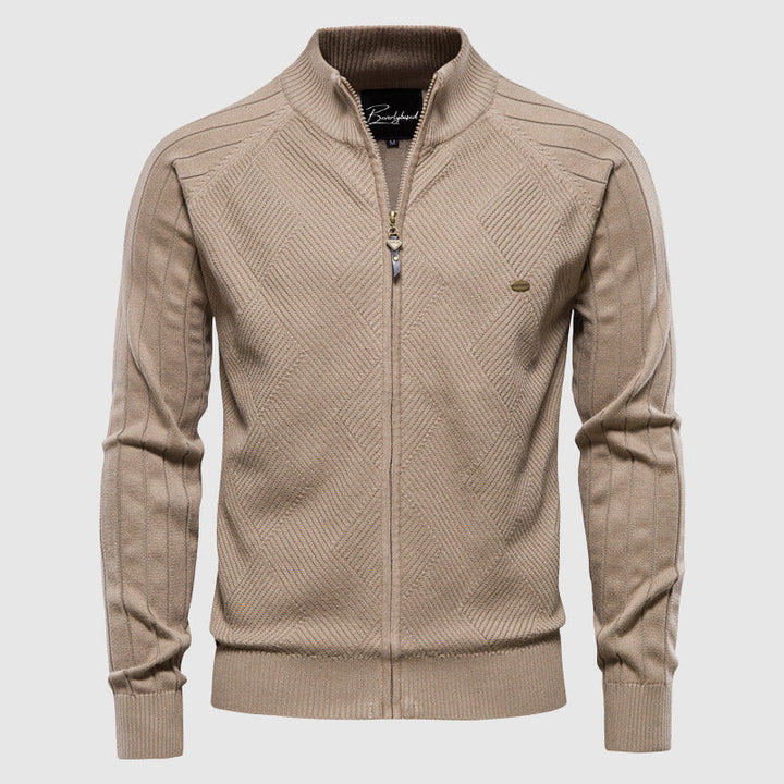 "Comfortabel heren vest in katoenmix met ritssluiting, stijlvol design, beschikbaar in meerdere kleuren."