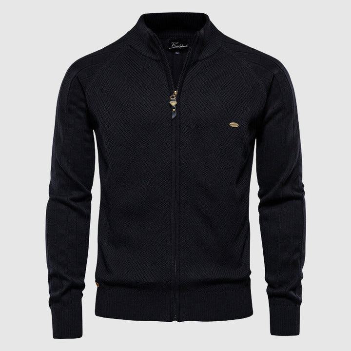 "Comfortabel heren vest in katoenmix met ritssluiting, stijlvol design, beschikbaar in meerdere kleuren."