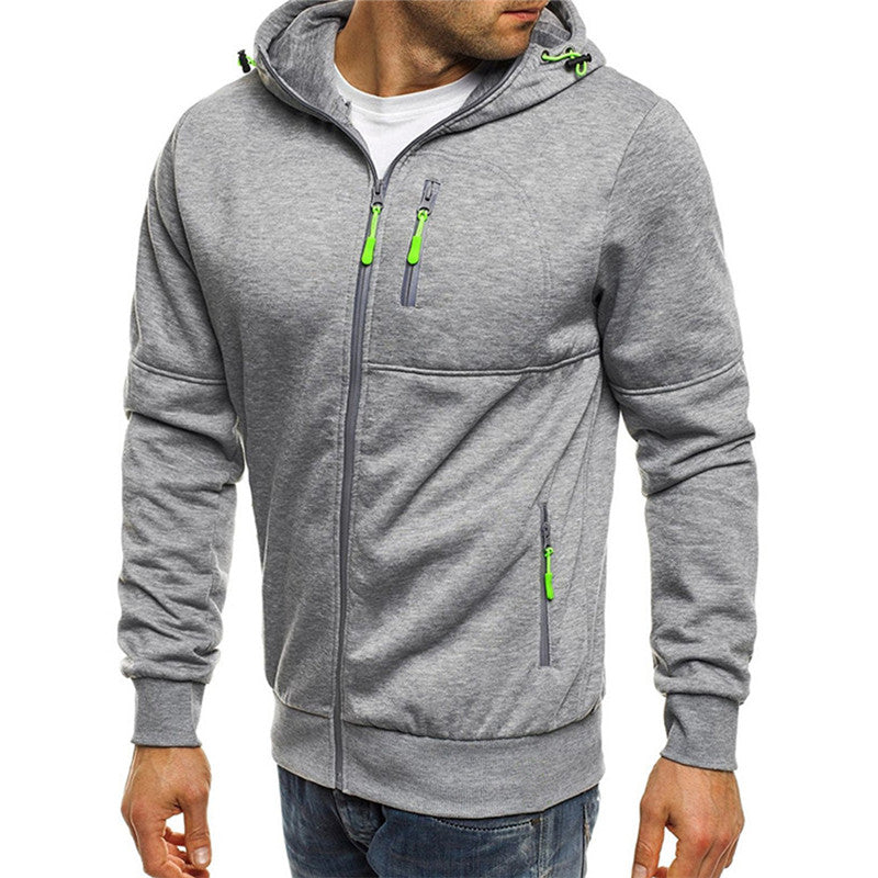 Comfortabele heren hoodie met warme fleecevoering en capuchon, ideaal voor stijl en comfort bij elk weertype.