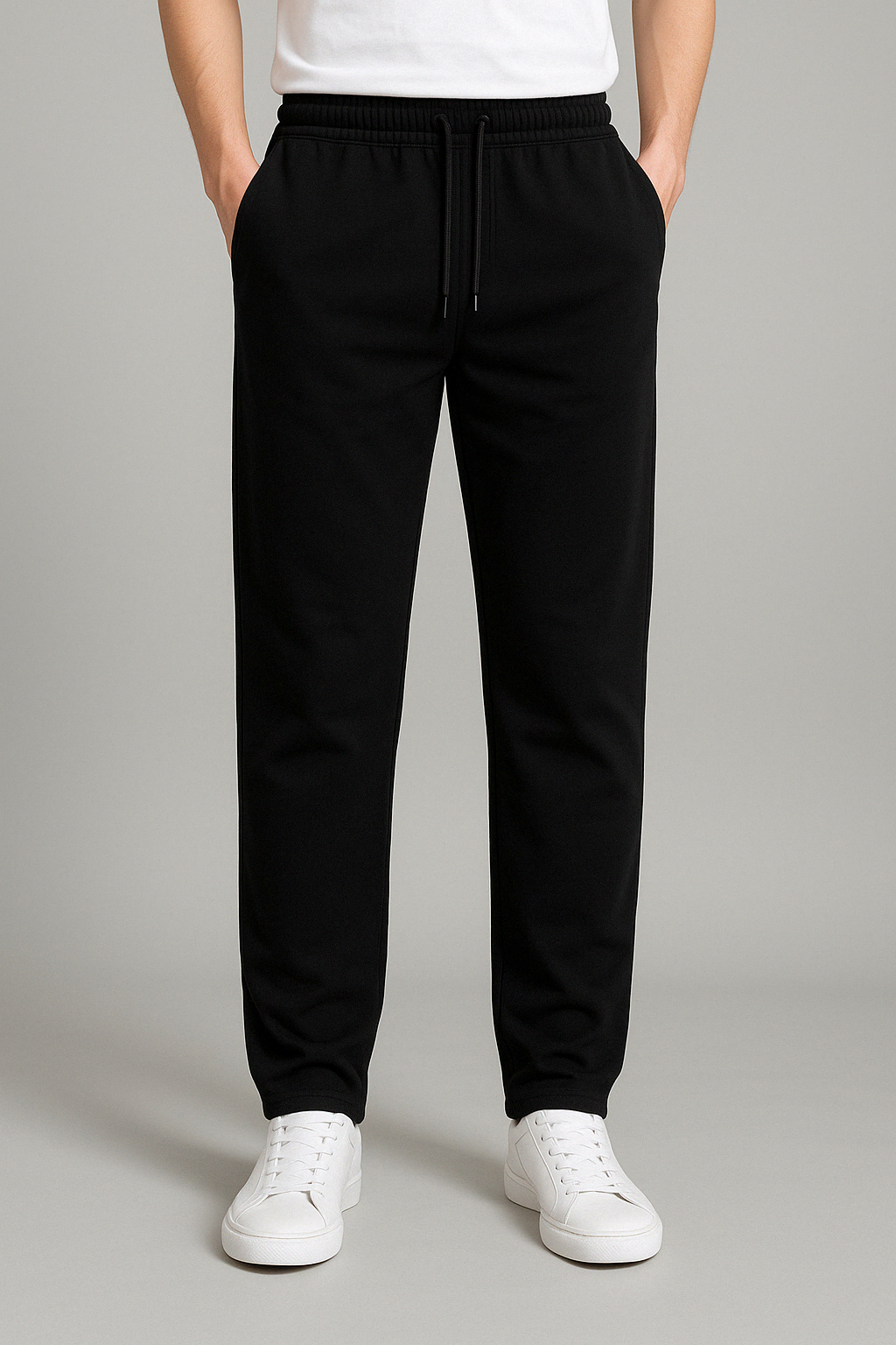 Comfortabele heren joggingbroek, zacht katoen, stijlvol design, wijde pijpen, elastische taille, verkrijgbaar in diverse kleu