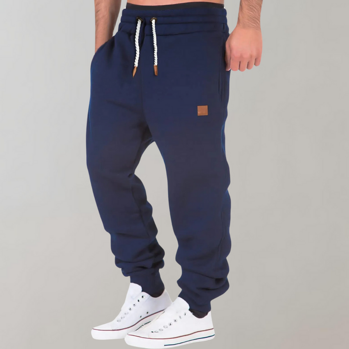 "Comfortabele Hoder baggy joggingbroek zwart, stoere uitstraling, zacht katoen, perfect voor dagelijks gebruik mannen"