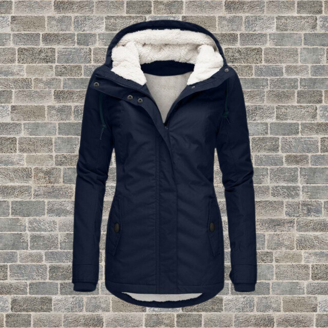 "Comfortabele winterjas met capuchon, waterdicht en stijlvol ontwerp voor dames, bescherming tegen regen in diverse kleuren."