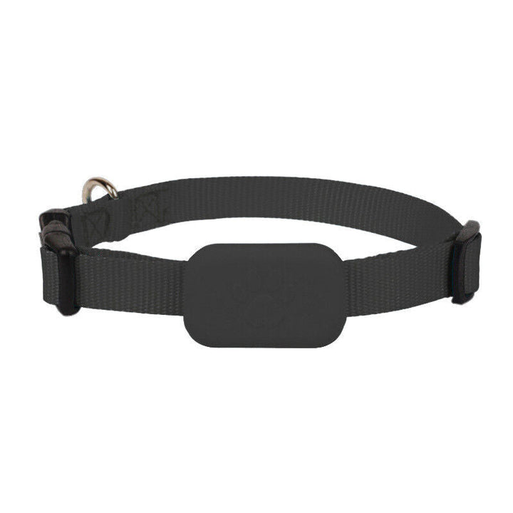 "Compacte, waterbestendige GPS tracker voor huisdieren, eenvoudig te bevestigen aan halsband, real-time volgen, zwart ontwerp