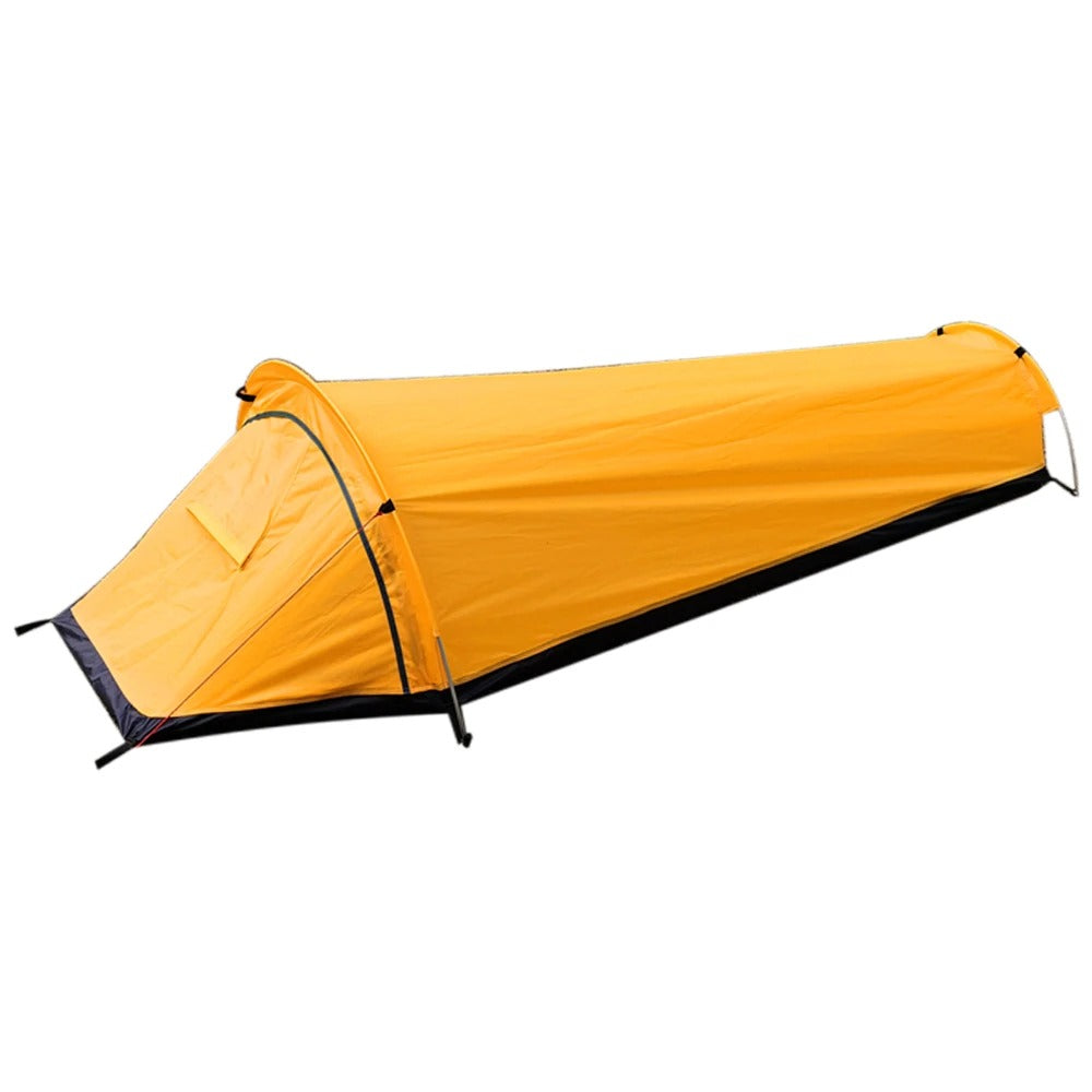 "Compacte waterdichte ultralichte tent 1-persoons, slank ontwerp, ideaal voor solo kampeertochten en snel opzetten."
