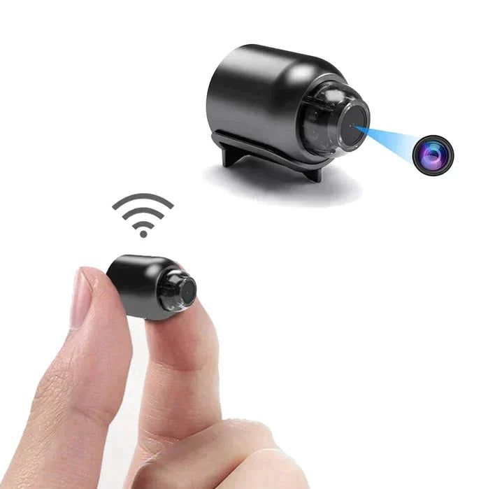 "Compacte WiFi beveiligingscamera met nachtzicht, gestroomlijnd ontwerp, eenvoudig te installeren, ideaal voor huisbeveiligin
