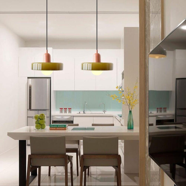 Kleurrijke Glas Hanglamp - Modern Design