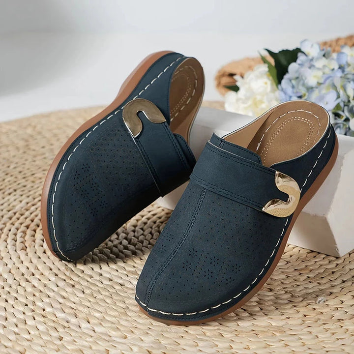 "Dames orthopedische comfortschoenen in lichtbruin, ademend en lichtgewicht, met comfortabele dempende zool."