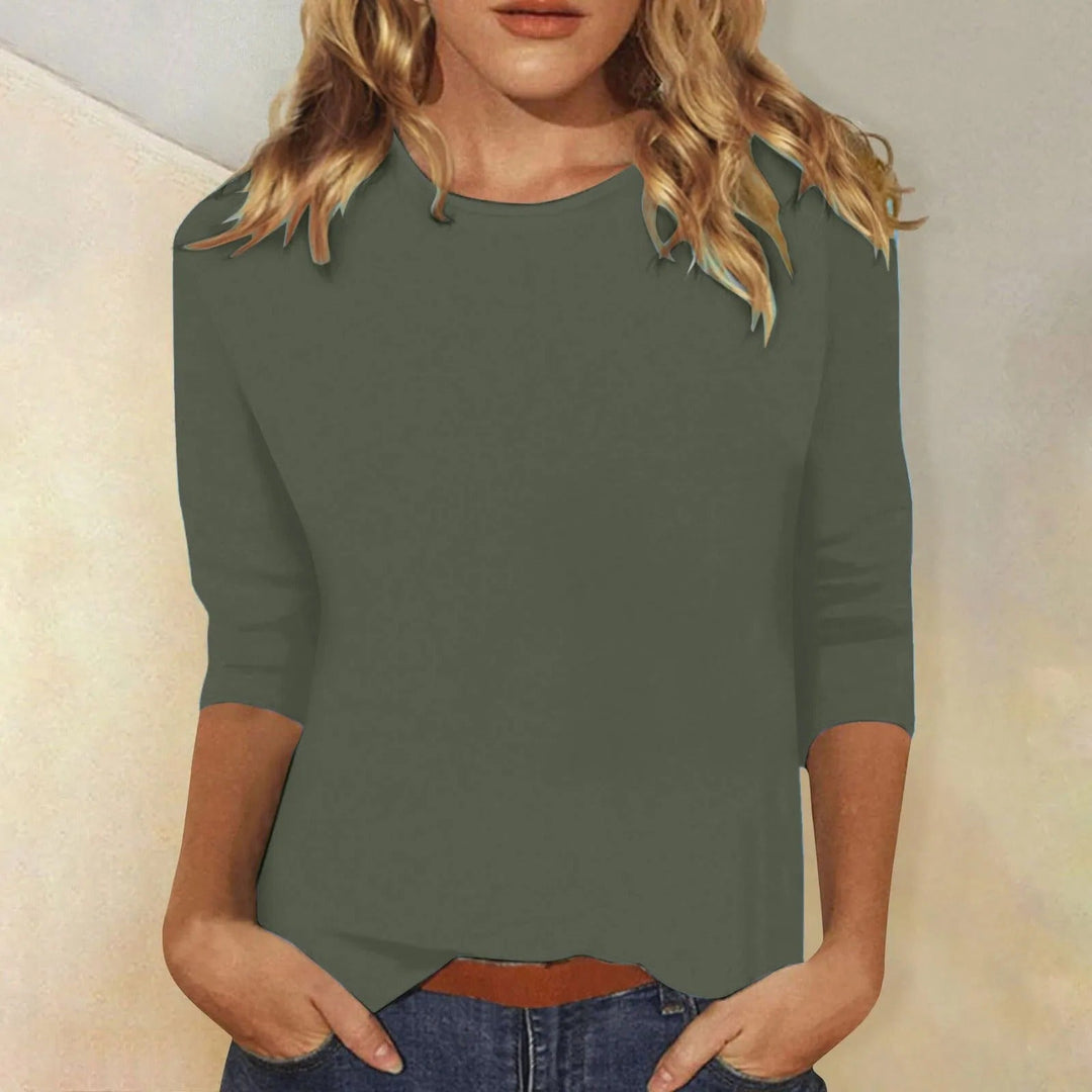 "Dames shirt met lange mouwen, comfortabel en stijlvol, verkrijgbaar in roze, wit, paars, lichtblauw, blauw en zwart."