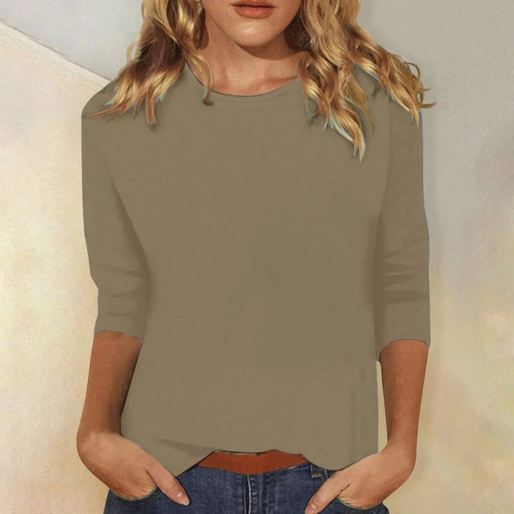 "Dames shirt met lange mouwen, comfortabel en stijlvol, verkrijgbaar in roze, wit, paars, lichtblauw, blauw en zwart."