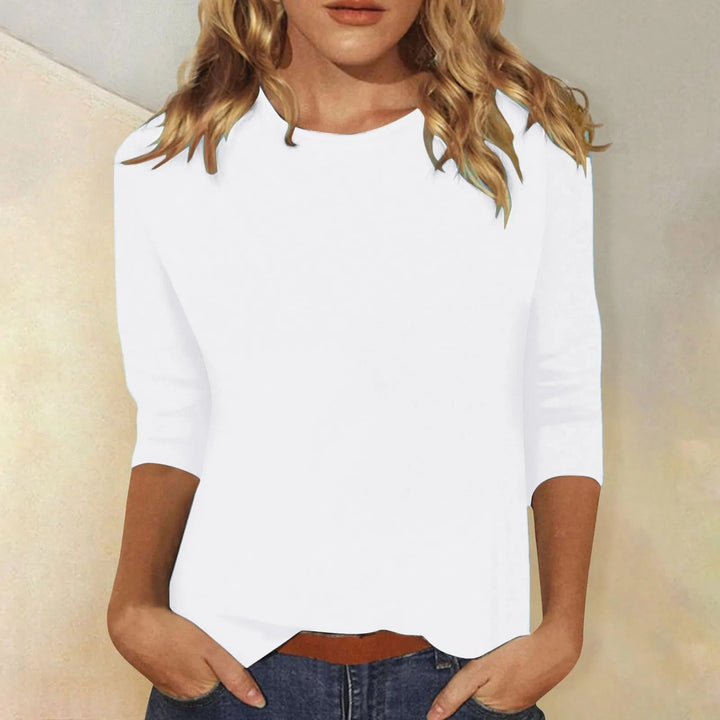 "Dames shirt met lange mouwen, comfortabel en stijlvol, verkrijgbaar in roze, wit, paars, lichtblauw, blauw en zwart."