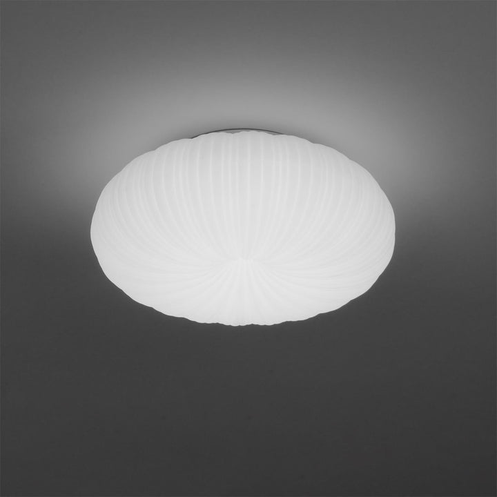 "Dimbare Filomena Luxe plafondlamp met modern design, LED-verlichting en afstandsbediening, ideaal voor elegante interieurs."