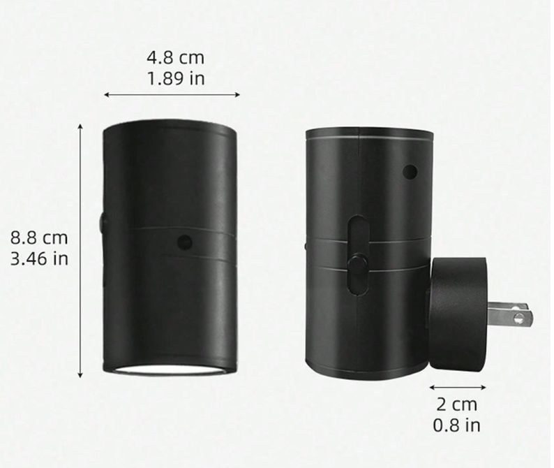 "Dimbare LED nachtlamp met schemersensor, energiezuinig en modern ontwerp, perfect voor sfeerverlichting in donkere ruimtes."