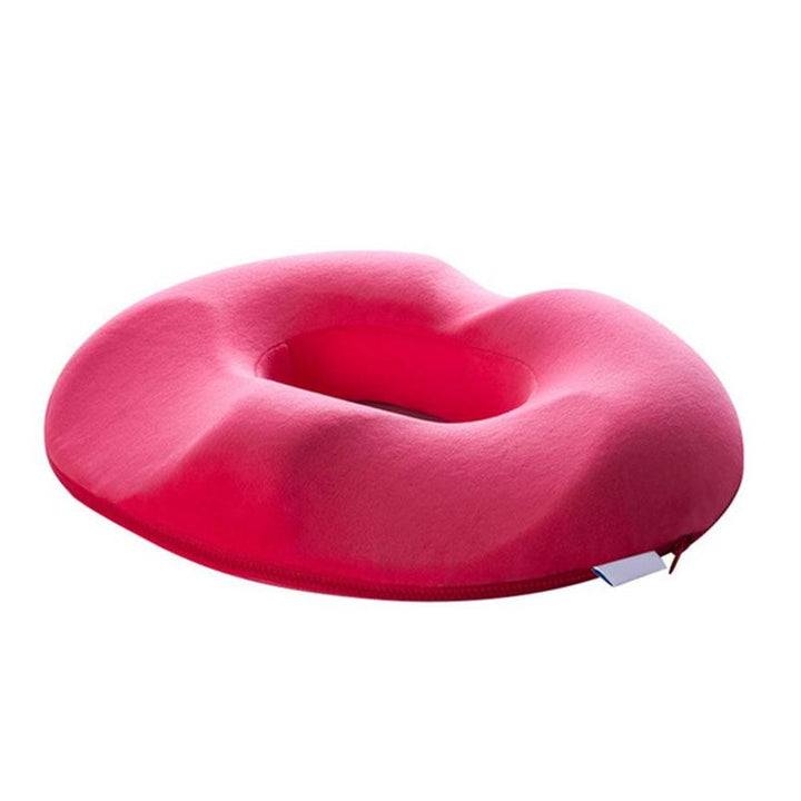 Donut kussen voor stuitpijn, traagschuim, cirkelvorm, blauw, ondersteunend en comfortabel, geschikt voor stoelen.