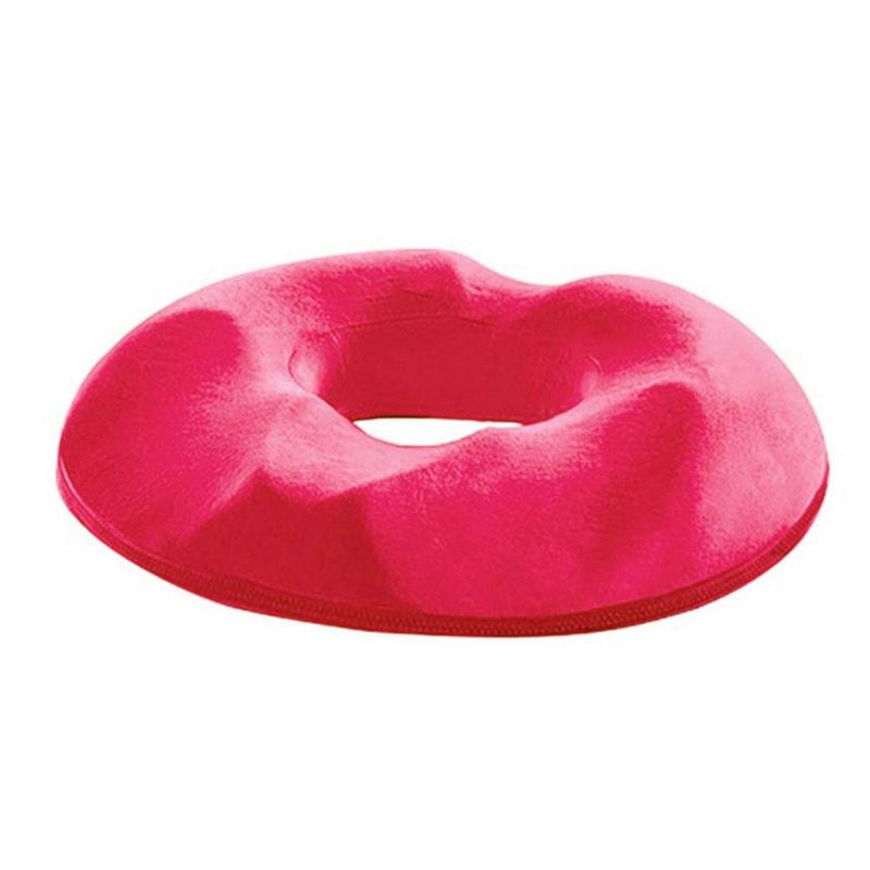 "Donutvormig stuitkussen voor aambeien, ergonomisch ontwerp, strategische openingen voor drukverlichting en maximaal comfort.