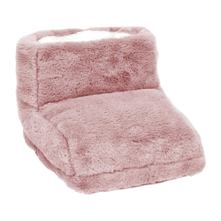 "Draadloze elektrische voetverwarmer met USB, pluche fleece, grijs, verstelbare warmtestanden, voor ultiem comfort."
