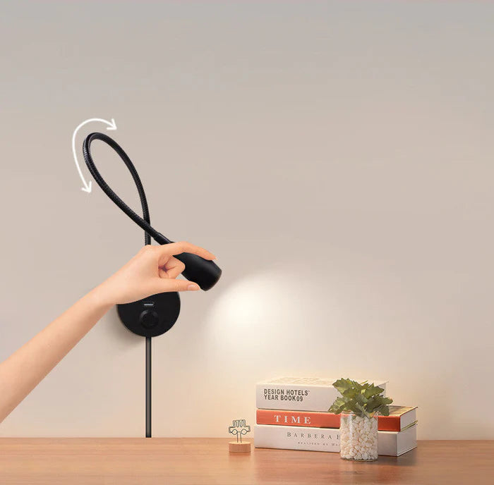 "Draadloze, energiezuinige wandlamp met warme LED-verlichting, stijlvol design, strak en minimalistisch, 20x10 cm"