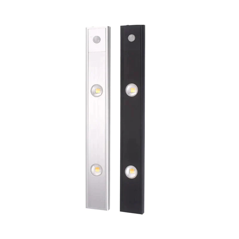 "Draadloze LED-lamp met bewegingssensor, verstelbare kleur, modern design voor tuinverlichting en sfeervolle ambiance."