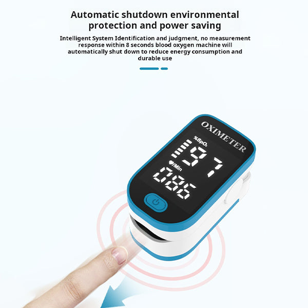 "Draagbare Onyx-meter met groot LED-scherm, meet nauwkeurig hartslag en zuurstofniveau, compact en gebruiksvriendelijk."