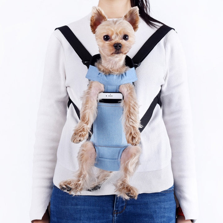 "Draagzak huisdier ergonomisch en veilig, ideaal voor kleine honden, zacht materiaal, verstelbare banden, trendy kleuren."